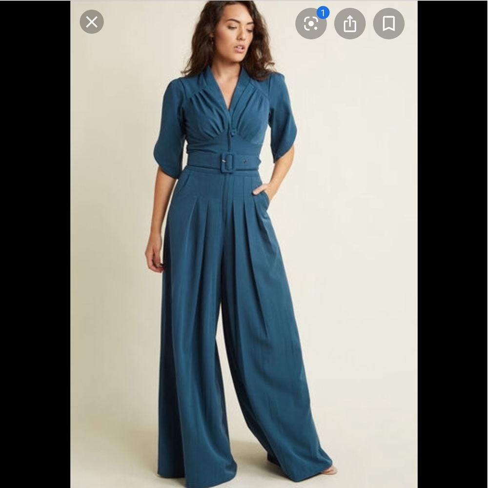 NWT Miss Candyfloss Teal Jumpsuit